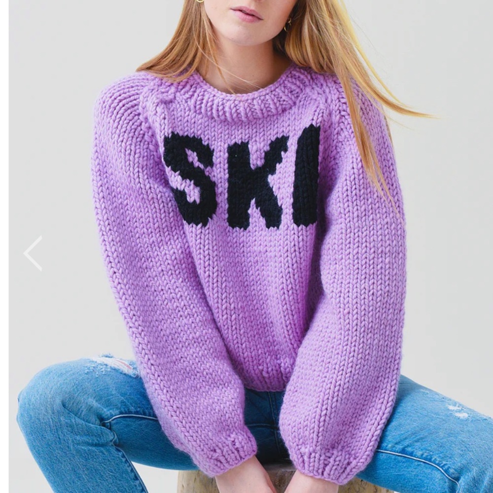 NWT GoGo Ski hand knit sweater